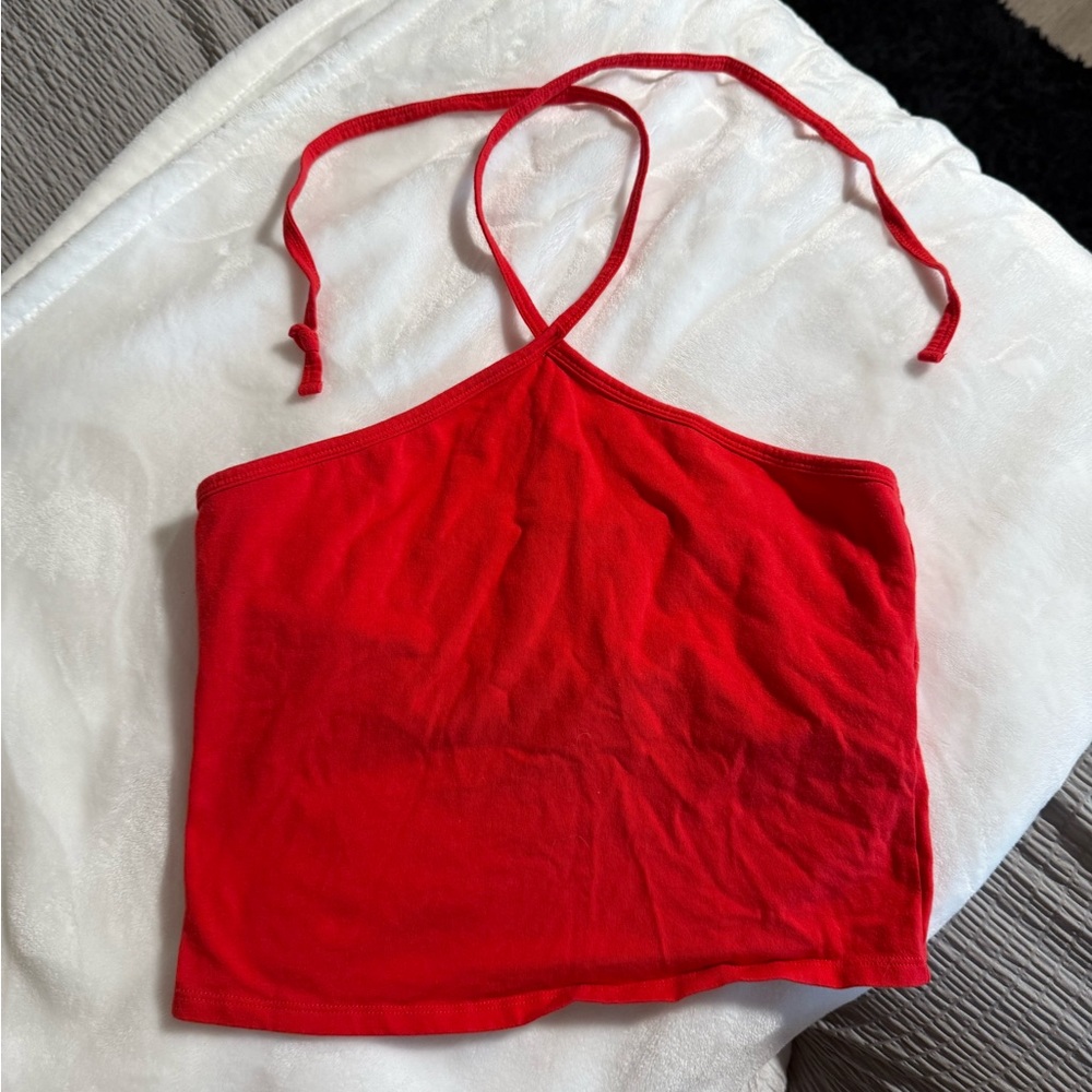 Hollister Co. NWT Red Halter Top - New Women | Color: Red | Size: L